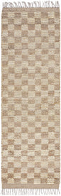 Ionut Checkered Jute Area Rug
