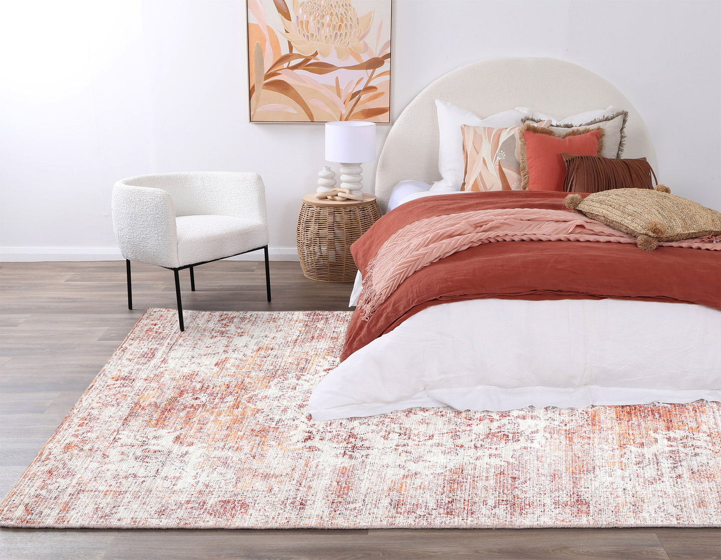 Senlis Sunset Mandarin in Orange & Pink Rug