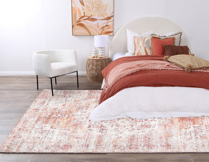Senlis Sunset Mandarin in Orange & Pink Rug
