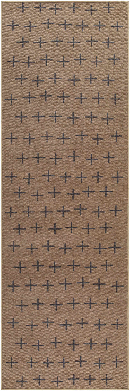 Haimi Black Washable Jutely Rug