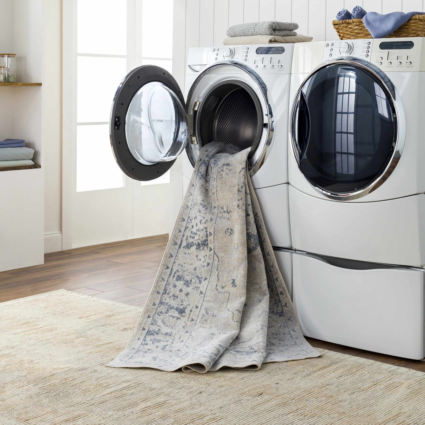 Rudo Flat Pile Washable Rug