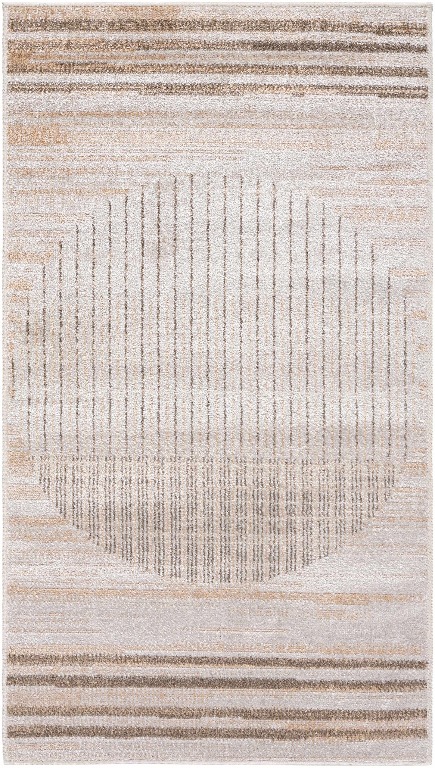 Thad Beige Washable Area Rug