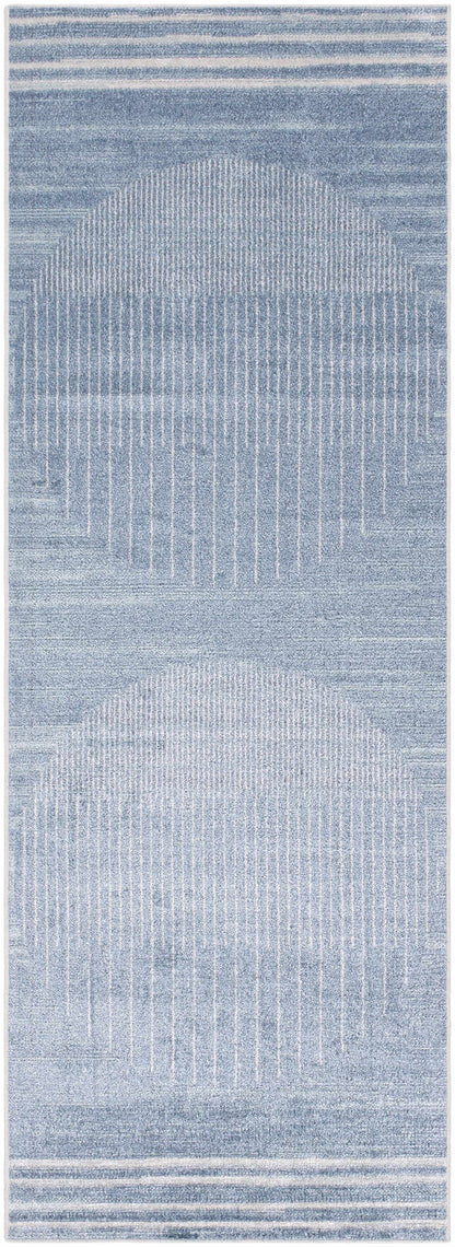 Thad Blue Washable Area Rug