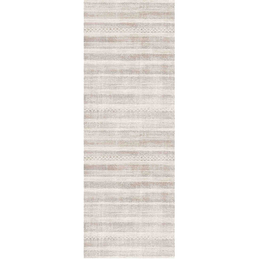 Mojave Lines Desert in Beige : Runner Rug