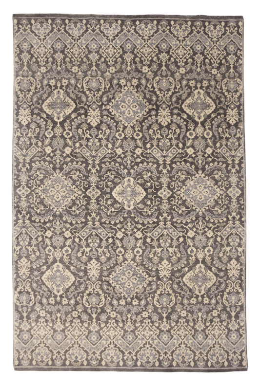 Transitional Design (6x9) dark gray/light blue