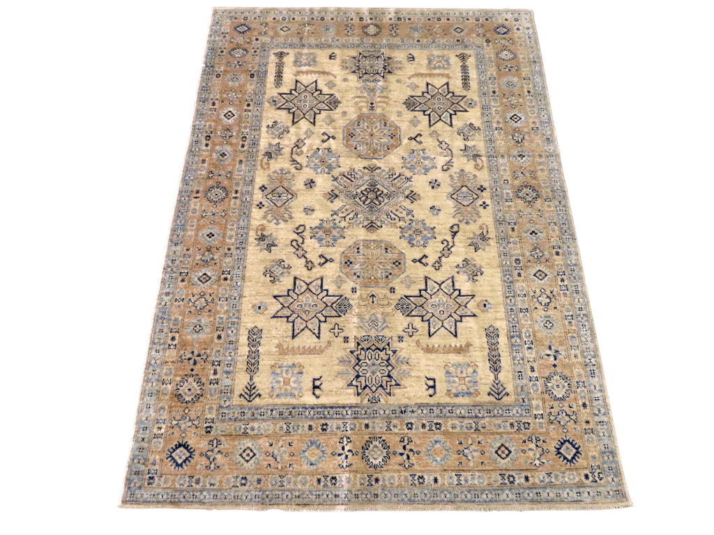 Antique-Washed Super Kazak 5x7 ivo/pch