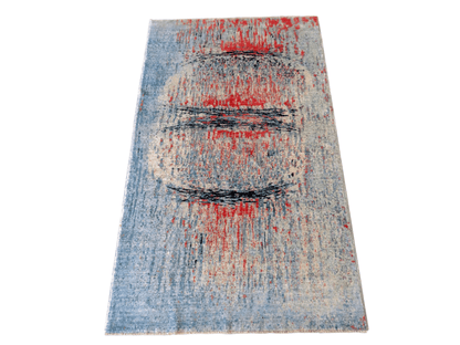 Contemporary Gabbeh (5x8) aqu/mt