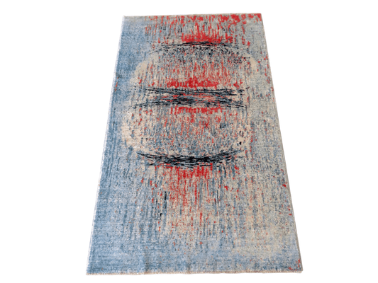 Contemporary Gabbeh (5x8) aqu/mt