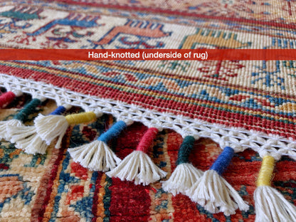 Pazyryk-Style Gabbeh  red/mt 9' Runner