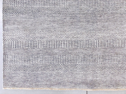 Durva - Grass Design (9'11"x14'00") gray/silver