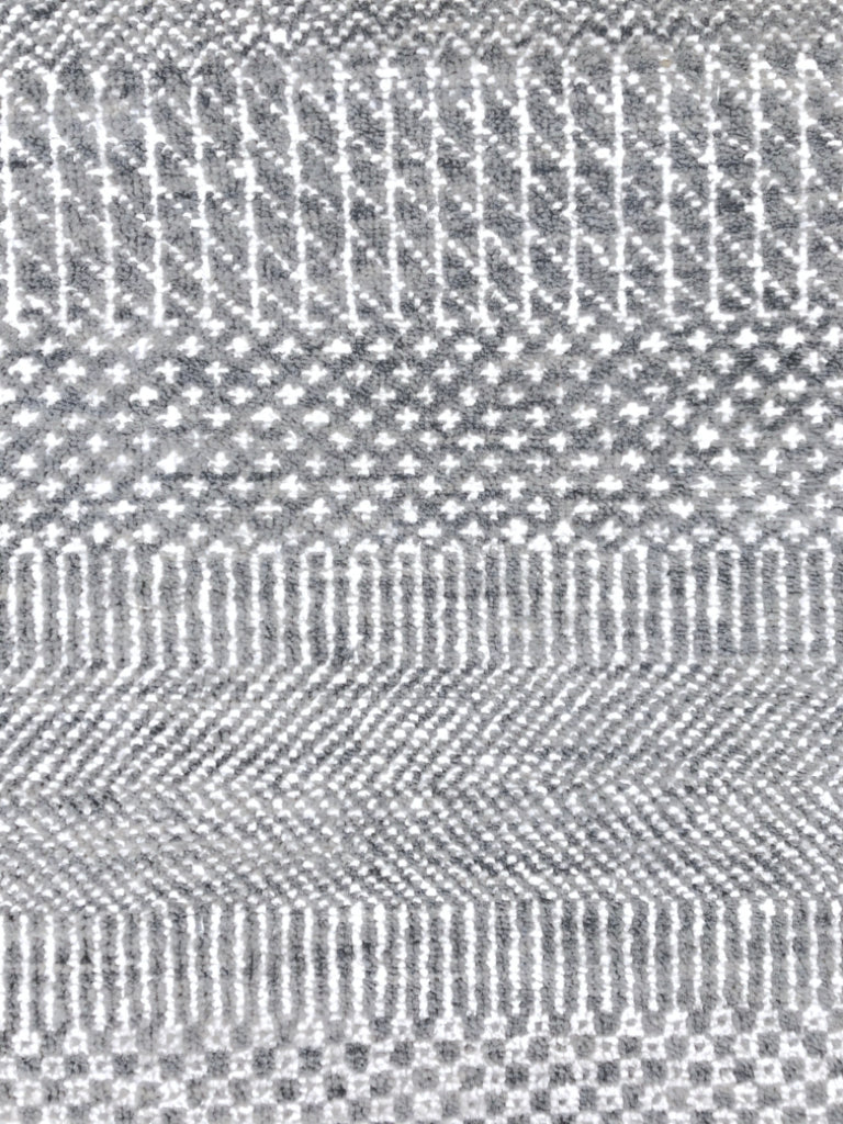 Durva - Grass Design (9'11"x14'00") gray/silver