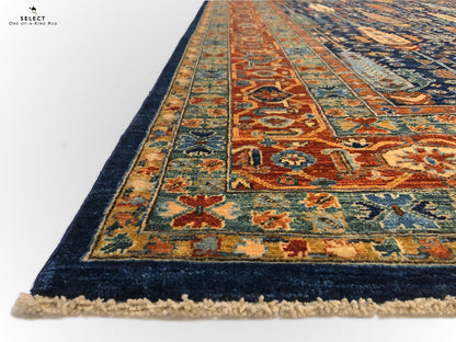 Afghan-Made Serapi (10'00"x13'10") navy/rust