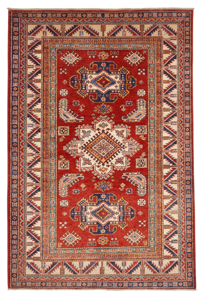Super Kazak 4'00"x5'11" red/ivo