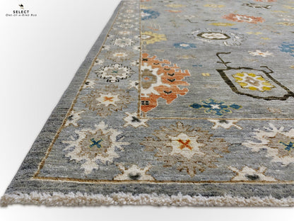 Afghan Oushak (10x14) gray