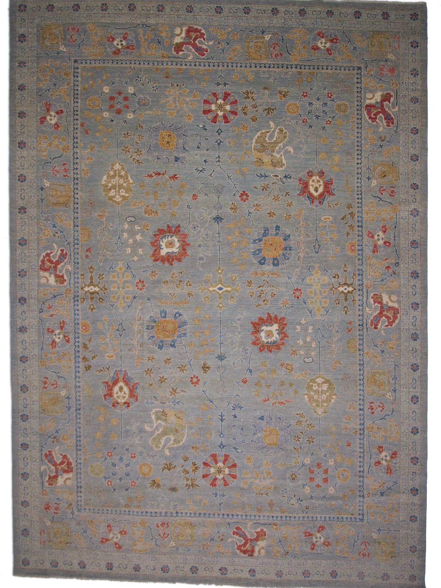 Afghan Oushak (10'00"x14'04") gray