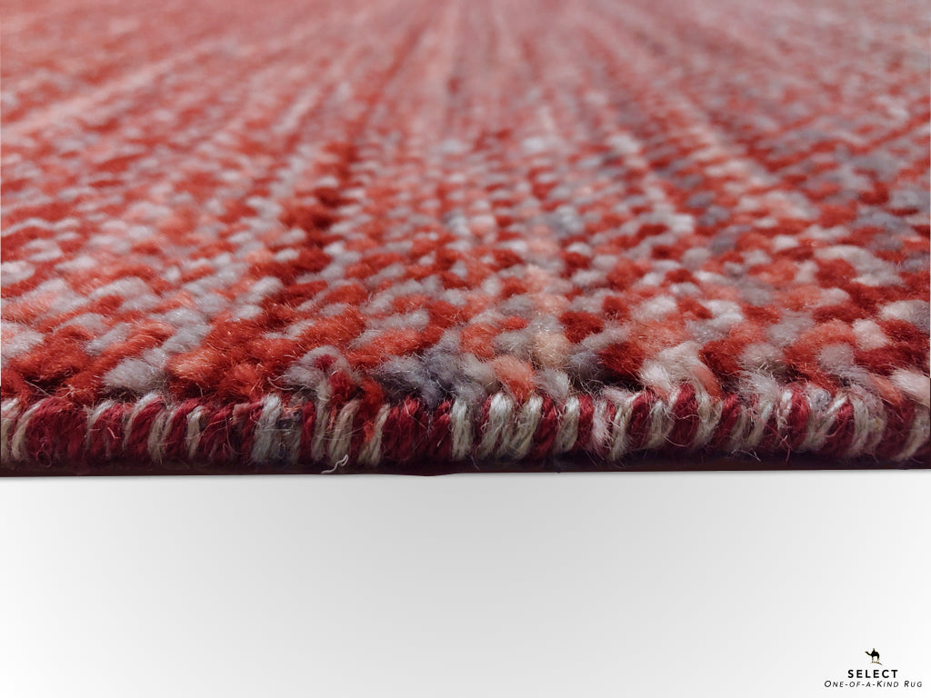 Durva/Grass Design (9'01"x11'06") red/gray