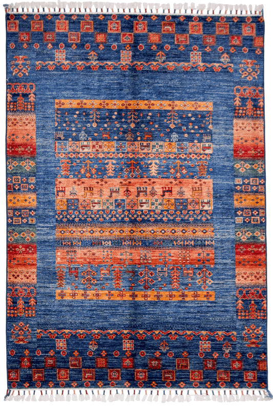 Gabbeh / Khorjin (4x6) blue/mt