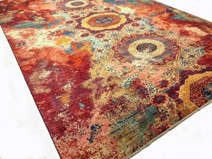 Celestial Mamluk (9'09"x13'06") red/multicolor