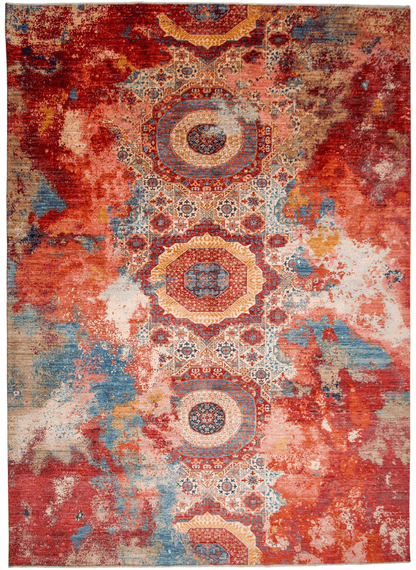 Celestial Mamluk (9'09"x13'06") red/multicolor