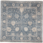 Indo-Oushak Design (6' Square) blue