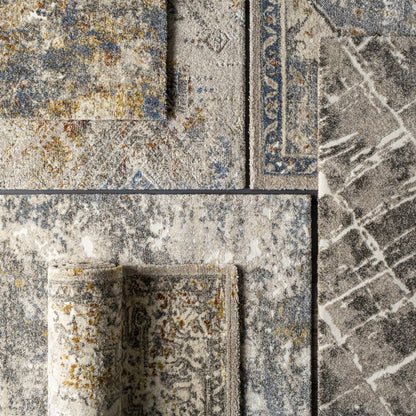 Alabaster Abstract Thick Luxe Rug