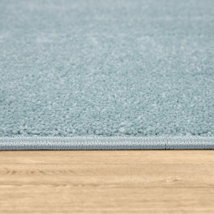 Solid Flatweave Rug Porto for Living Room - Light Blue