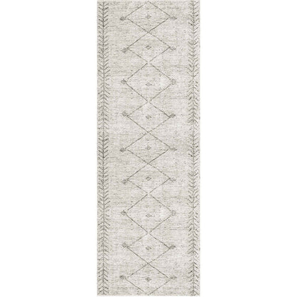 Wild Congo Distressed Look in Grey : Runner Rug