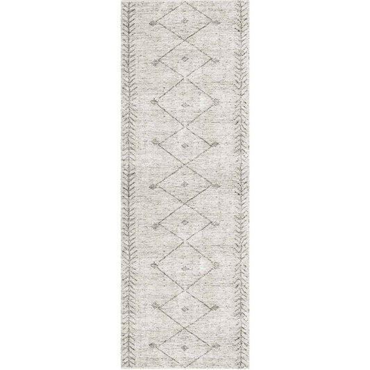 Wild Congo Distressed Look in Grey : Runner Rug