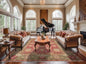 Multi Sizes Hand Knotted LoomBloom Muted Turkish Oushak 100% Wool Traditional Oriental Area Rug Raspberry, Sage Color