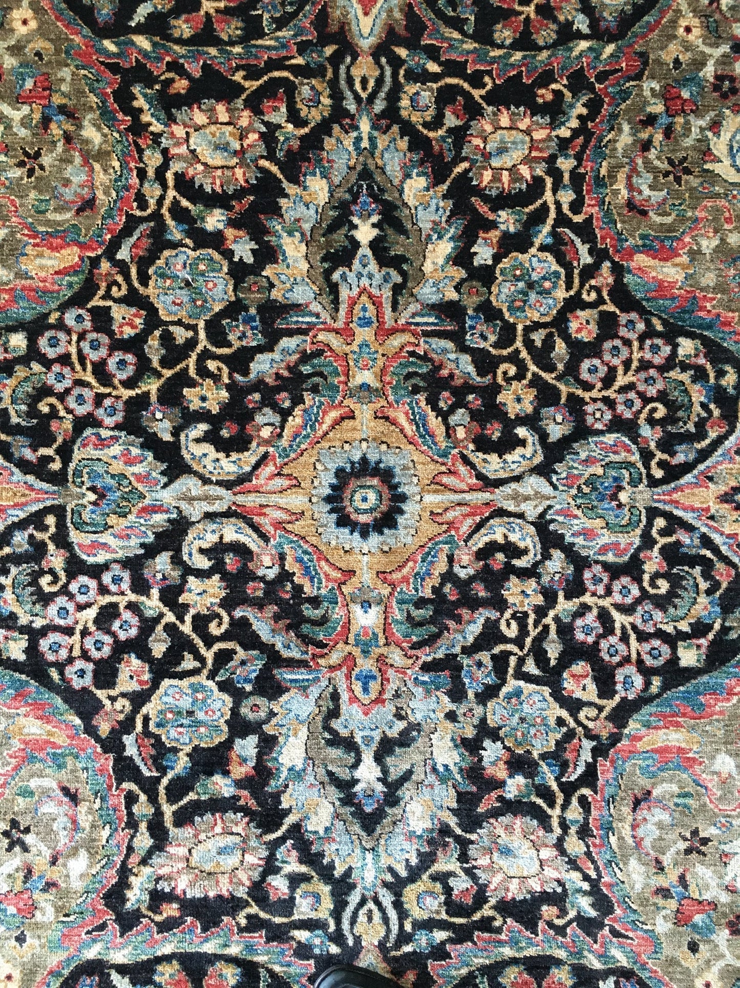 Jabari Kirman (9'07"x13'09") black/multicolor