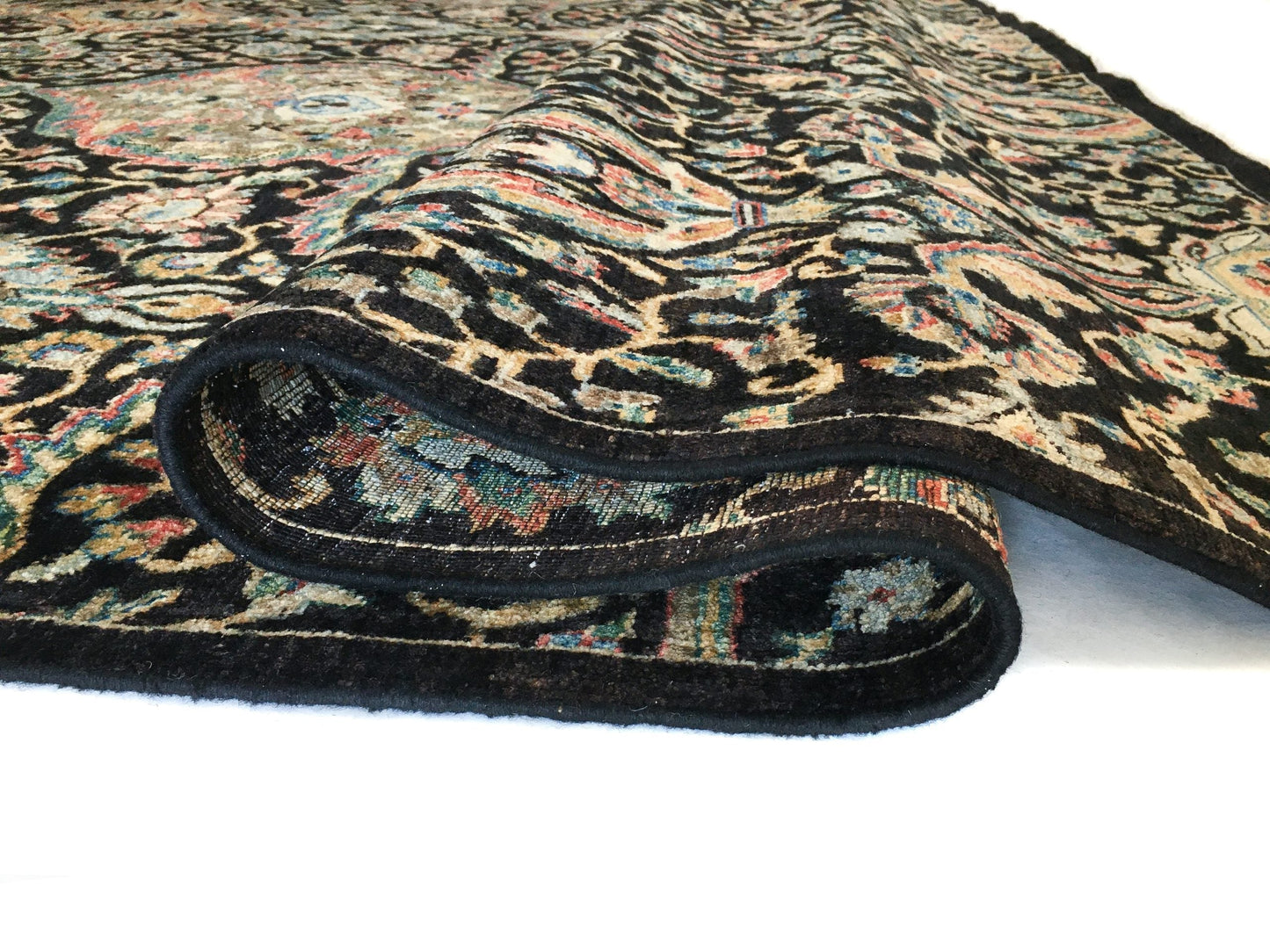 Jabari Kirman (9'07"x13'09") black/multicolor