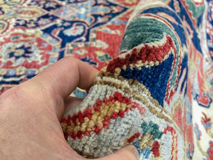 Serapi (9'00"x11'07") red/ivory/navy