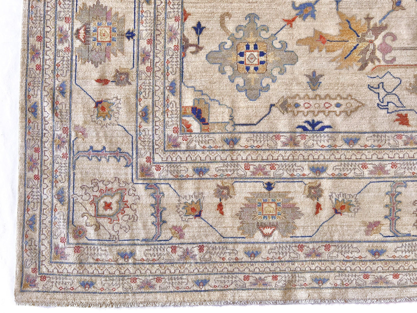 Afgahn Oushak (9'10"x14'00") ivory