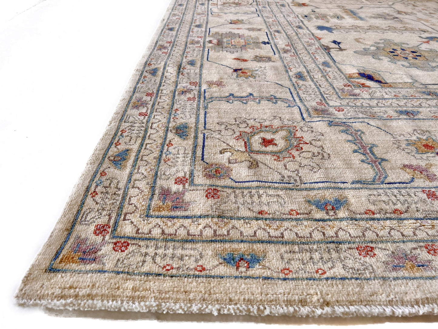 Afgahn Oushak (9'10"x14'00") ivory