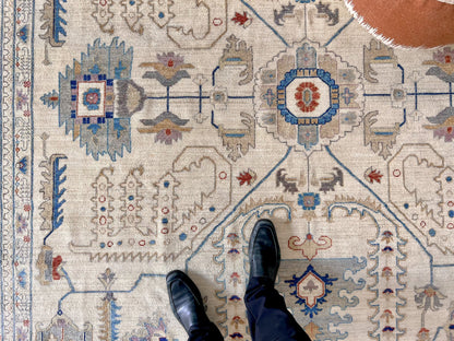 Afgahn Oushak (9'10"x14'00") ivory