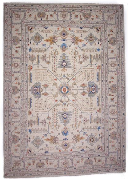 Afgahn Oushak (9'10"x14'00") ivory