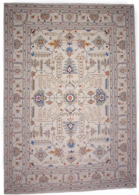 Afgahn Oushak (9'10"x14'00") ivory