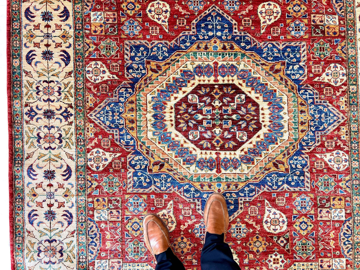 Mamluk (5'10"x8'02") red/ivory