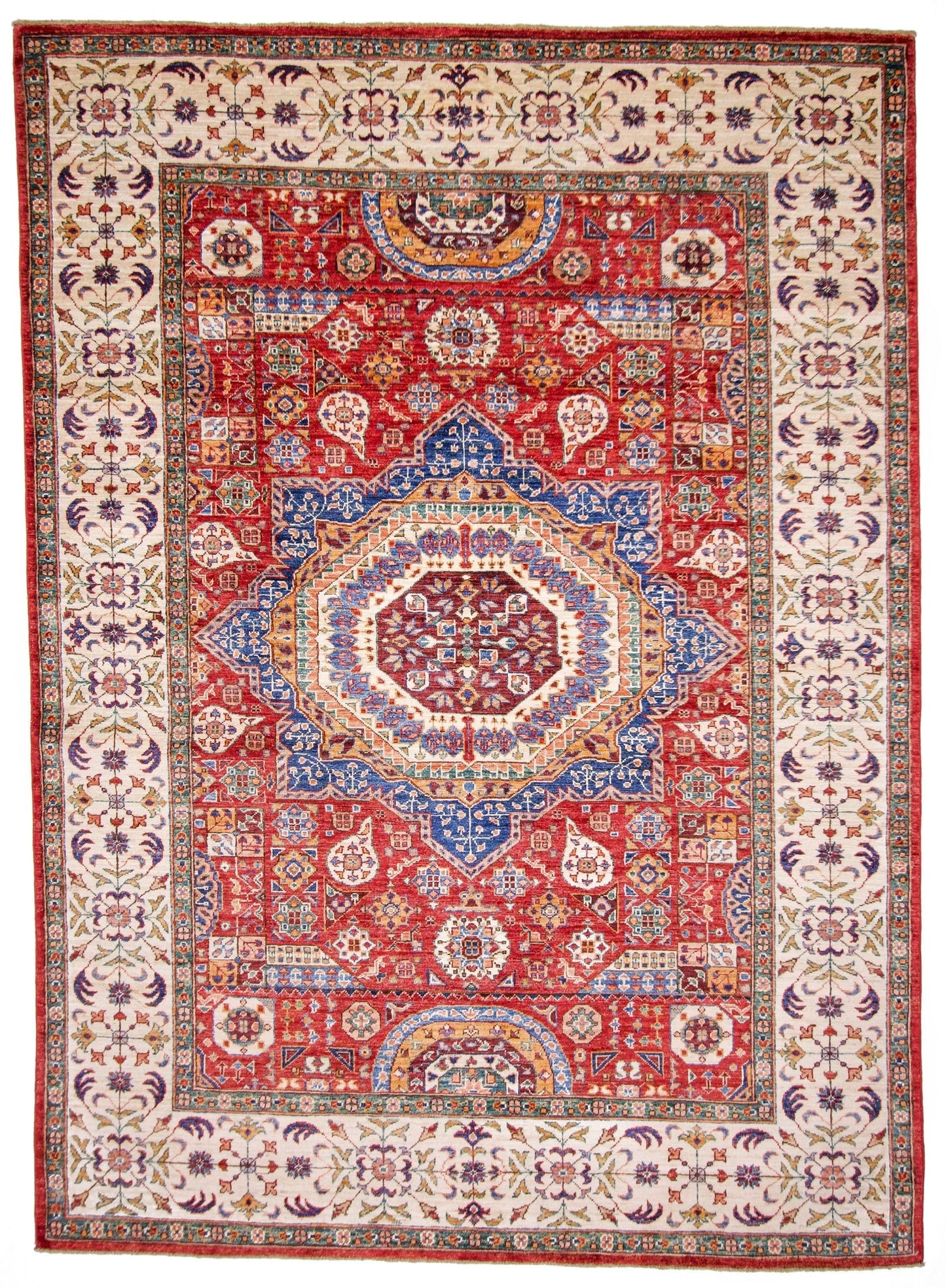 Mamluk (5'10"x8'02") red/ivory
