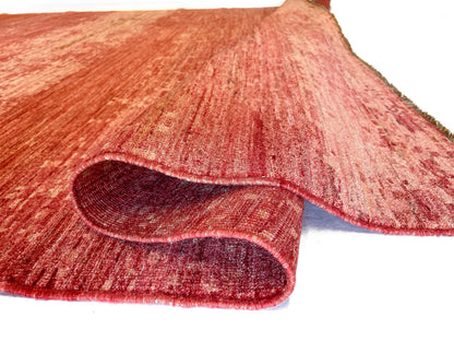 Modern Afghan Gabbeh (9'01"x11'10") coral