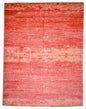 Modern Afghan Gabbeh (9'01"x11'10") coral