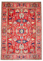 Afghan Heriz (9'01"x12'09") red/rose