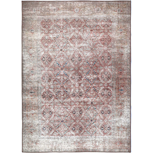 Distressed Vintage Levent Area in Beige Rug