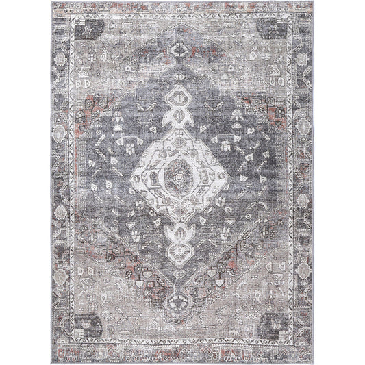 Jules Machine Washable in Grey Rug