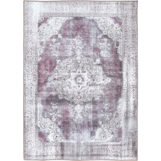 Rose Machine Washable in Purple Rug
