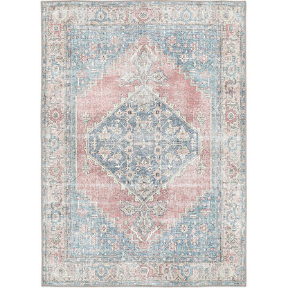 Celine Machine Washable in Blue Rug