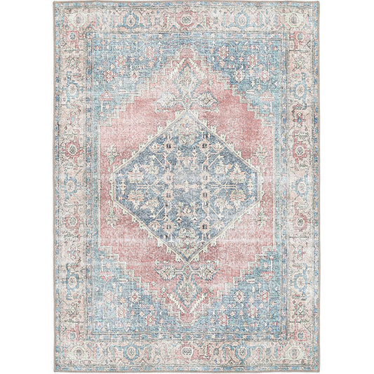 Celine Machine Washable in Blue Rug