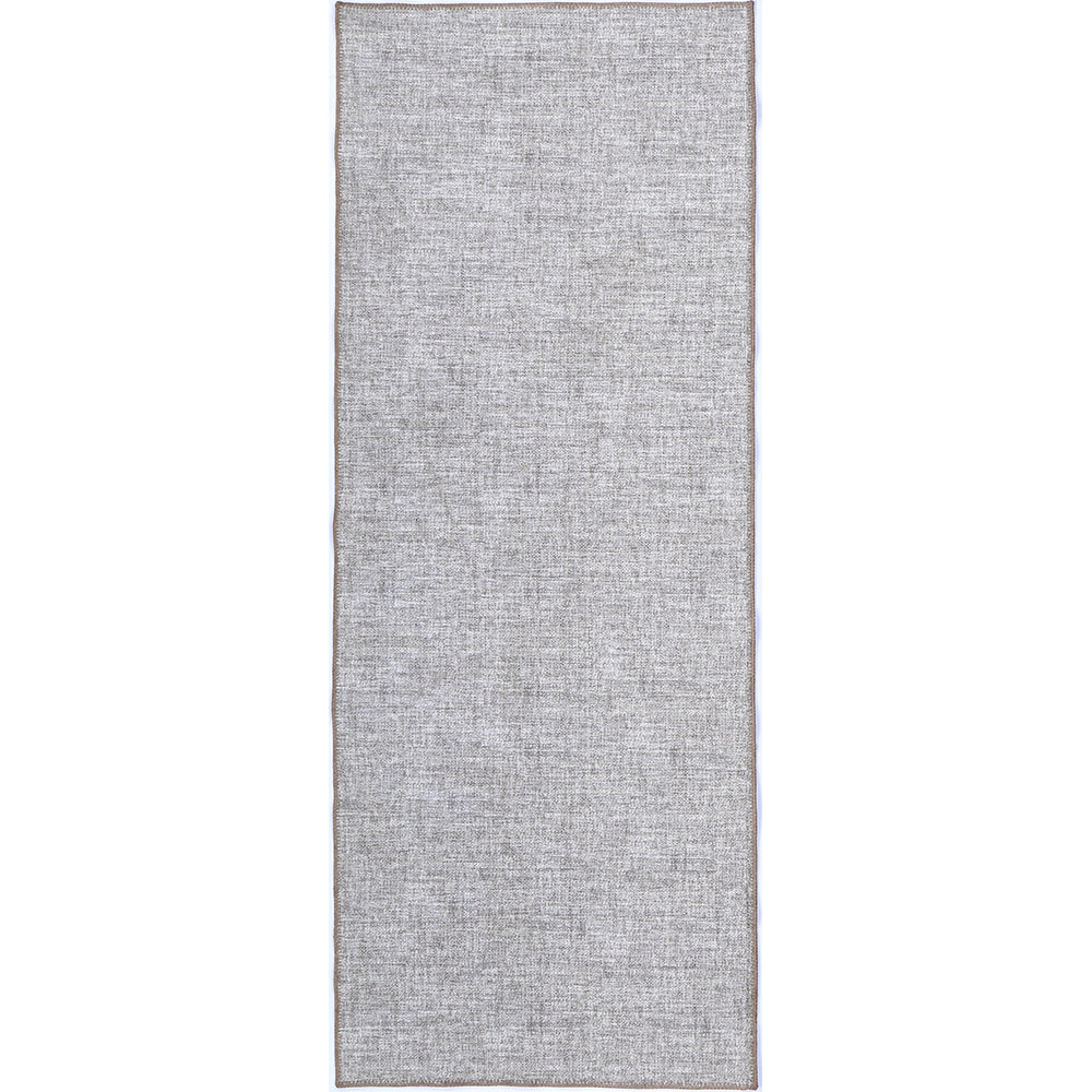 Urban Zinc Solid in Grey : Runner Rug