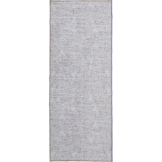 Urban Zinc Solid in Grey : Runner Rug