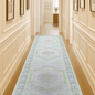 Eloise Faded Pastel Green Modern Oushak Rug